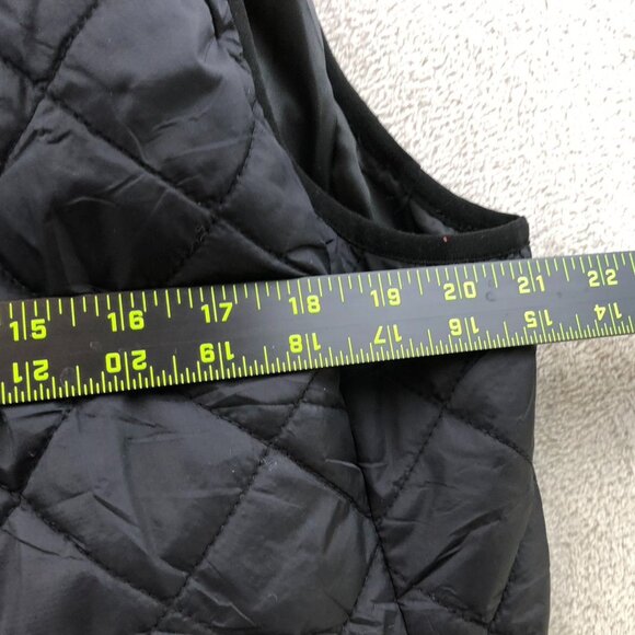 Fuinloth Women's Quilted Vest Size XL Full Zip Gilet Padded Stand Collar Black - Picture 5 of 12